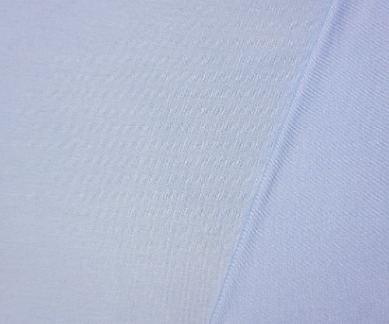 Blue Famous Maker Rayon Spandex Solid Brushed Jersey Knit Fabric