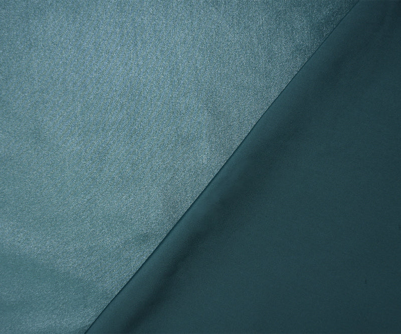 Teal Green Famous Maker Nylon Solid Satin Tricot Knit Yoga Fabric
