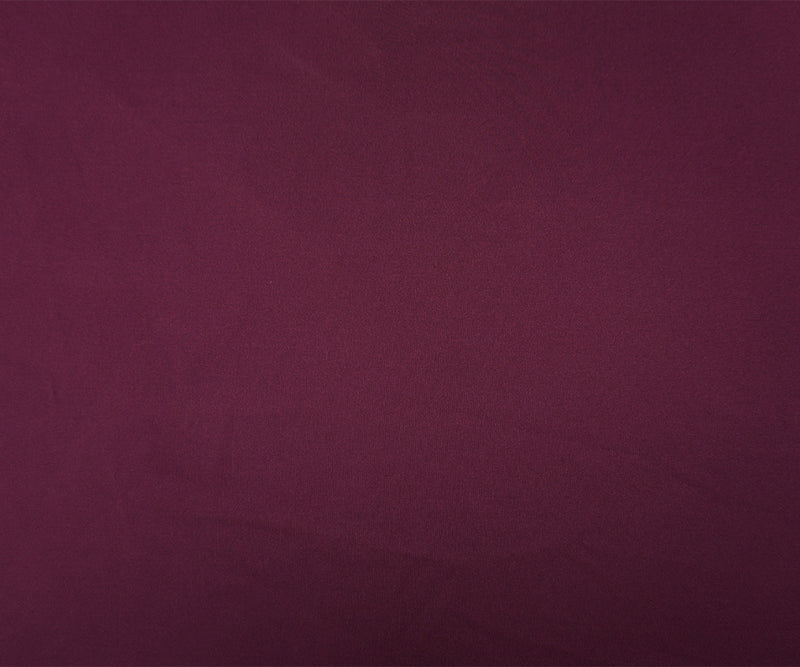 Deep Wine Red Famous Maker Nylon Spandex Solid Double Knit Fabric
