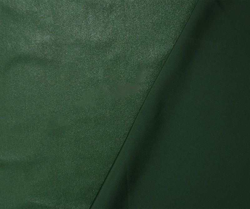 Deep Green Famous Maker Nylon Solid Satin Tricot Knit Yoga Fabric