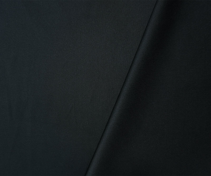 Black Famous Maker Nylon Spandex Solid Double Knit Fabric