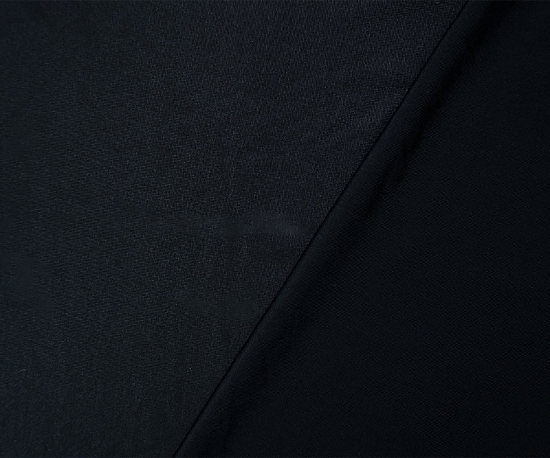 Black Famous Maker Poly Spandex Solid Sheer Knit Fabric