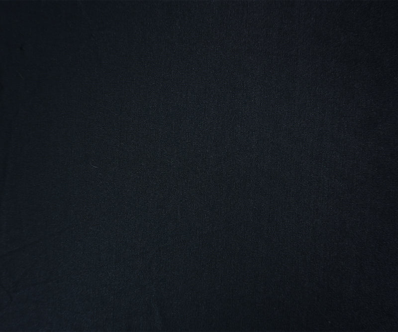 Black Famous Maker Poly Spandex Solid Sheer Knit Fabric