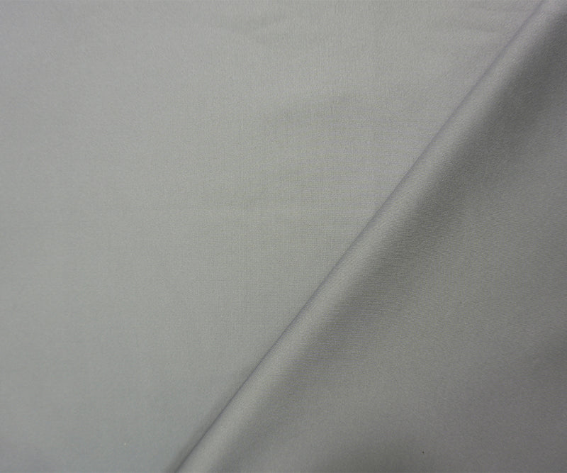 Gray Famous Maker Nylon Spandex Solid Double Knit Fabric