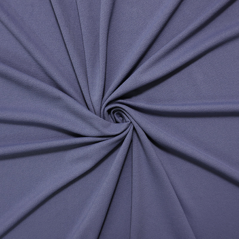 Blue Famous Maker Nylon Spandex Solid Crepon Knit Fabric