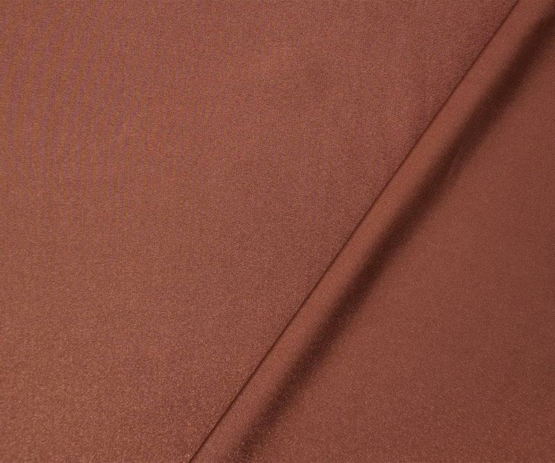 Brown Famous Maker Nylon Spandex Solid Tricot Knit Yoga Fabric