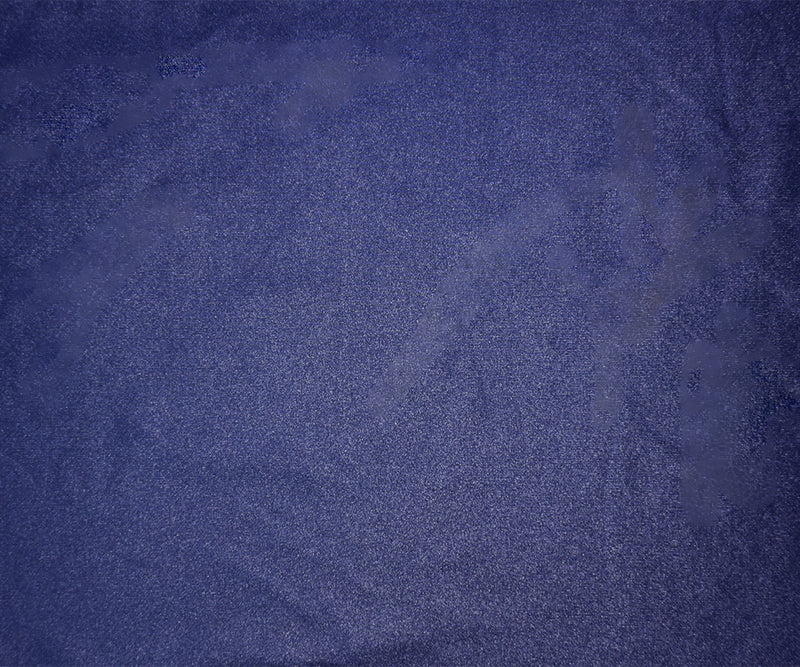 Dark Blue Famous Maker Nylon Solid Satin Tricot Knit Yoga Fabric
