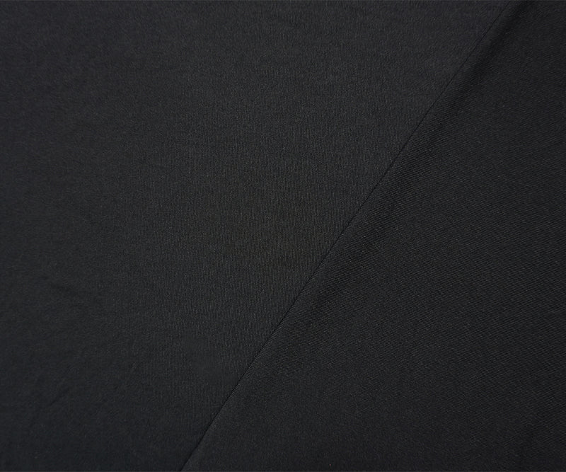 Black Famous Maker Nylon Spandex Interlock Knit Fabric