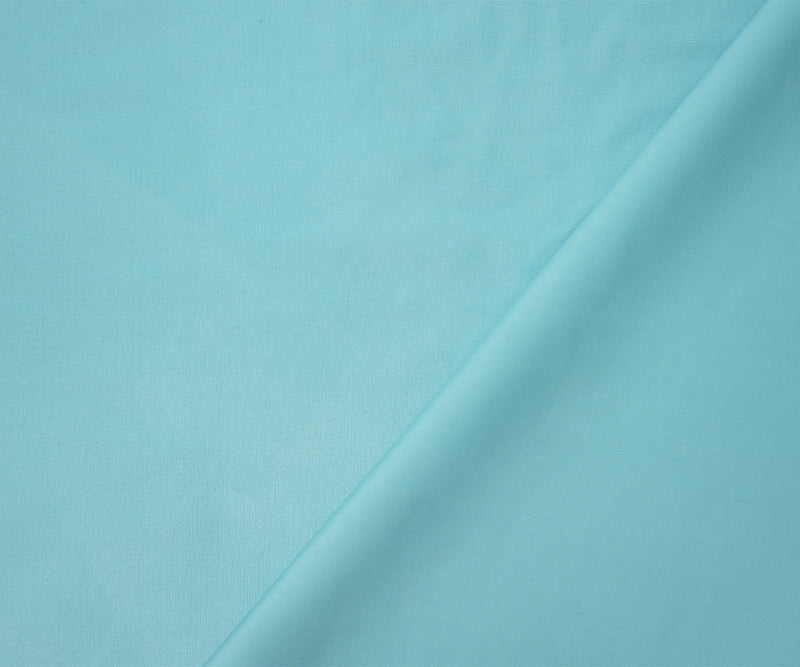 Pastel Teal Famous Maker Nylon Solid Satin Tricot Knit Yoga Fabric