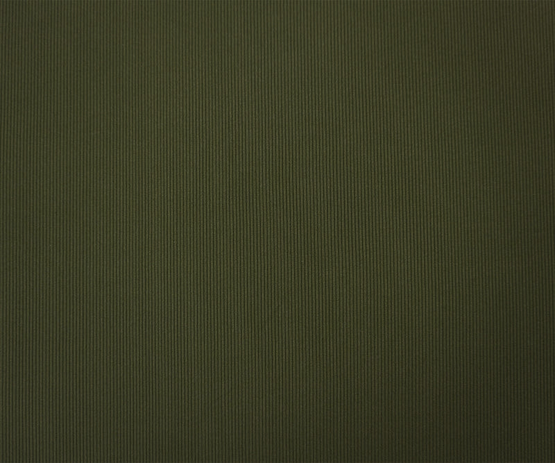 Deep Green Famous Maker Nylon Spandex Solid Rib Knit Fabric