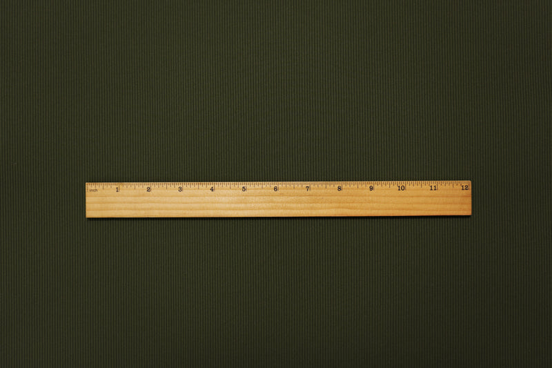 Deep Green Famous Maker Nylon Spandex Solid Rib Knit Fabric