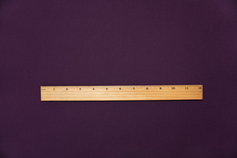 Purple Famous Maker Nylon Spandex Solid Rib Knit Fabric