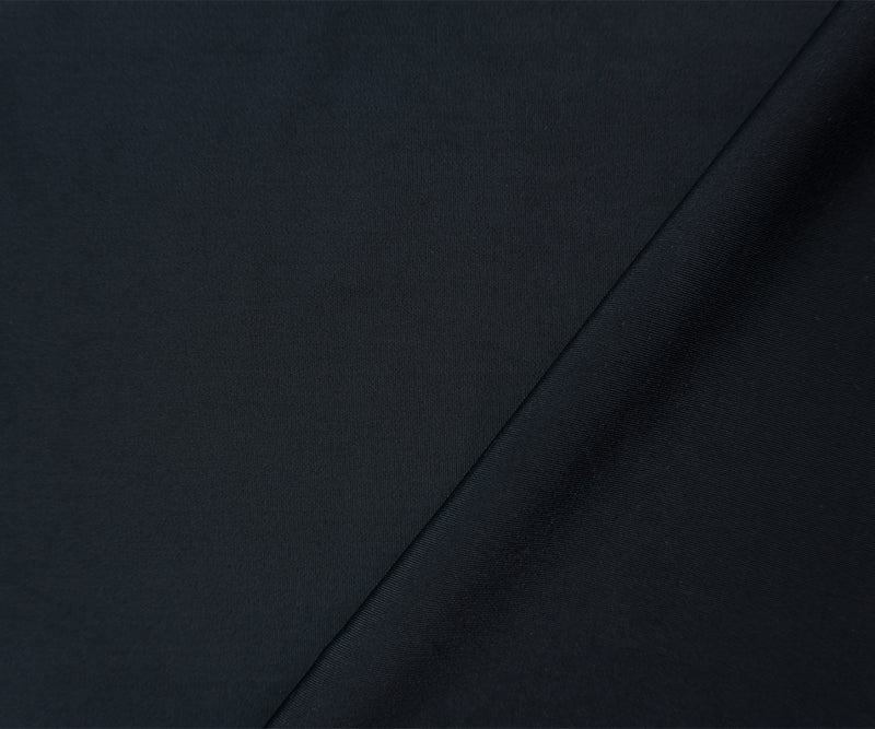 Black Famous Maker Nylon Spandex Solid Tricot Knit Yoga Fabric