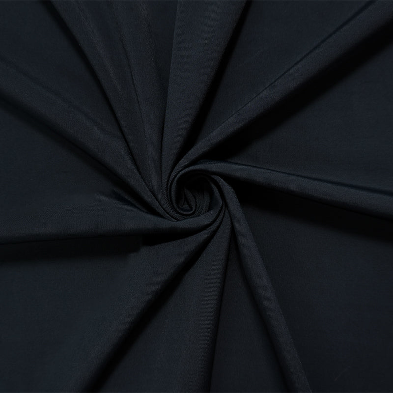 Black Famous Maker Nylon Spandex Solid Tricot Knit Yoga Fabric