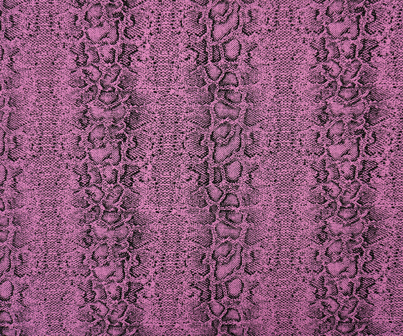 Pink-Black Famous Maker Nylon Reptile Jacquard Double Knit Fabric