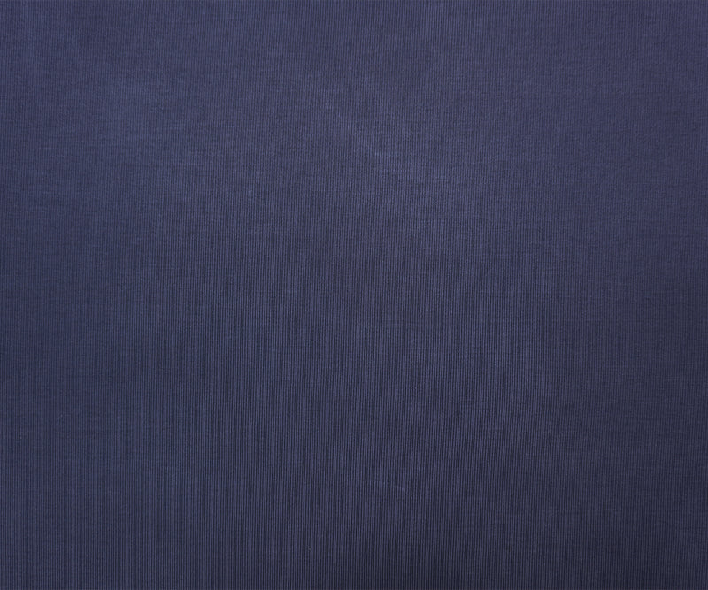 Dark Blue Famous Maker Poly Spandex Solid Rib Knit Fabric