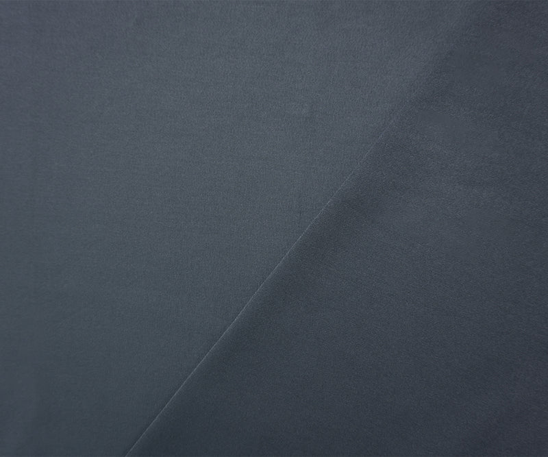 Gray Famous Maker Nylon Spandex Solid Tricot Knit Yoga Fabric