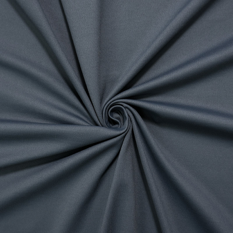 Gray Famous Maker Nylon Spandex Solid Tricot Knit Yoga Fabric