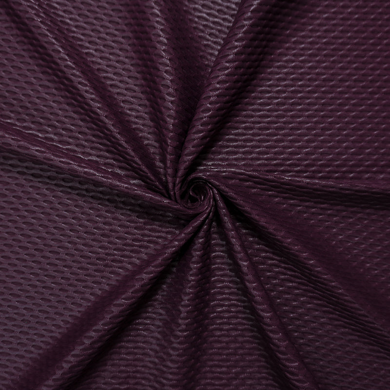 Deep Purple Famous Maker Nylon Spandex 3D Mesh Knit Yoga Fabric