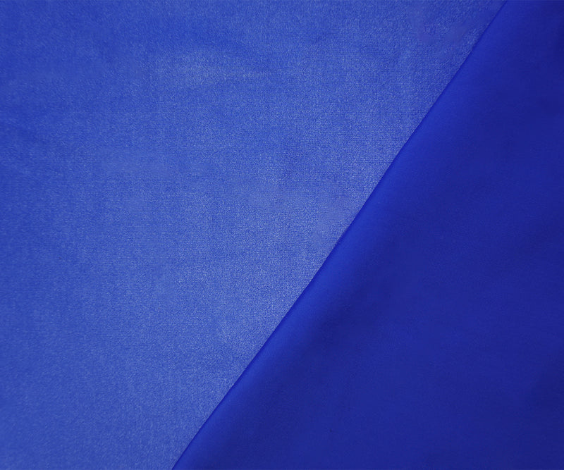 Blue Famous Maker Nylon Solid Satin Tricot Knit Yoga Fabric