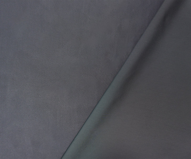 Deep Gray Famous Maker Nylon Solid Satin Tricot Knit Yoga Fabric