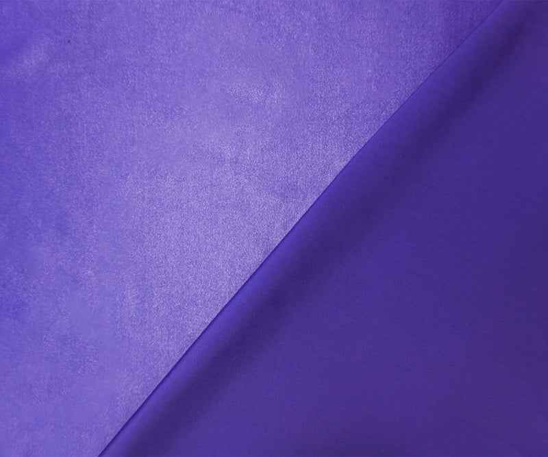 Deep Violet Blue Famous Maker Nylon Satin Tricot Knit Yoga Fabric