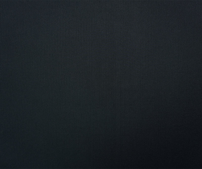 Black Famous Maker Nylon Spandex Solid Rib Knit Yoga Fabric