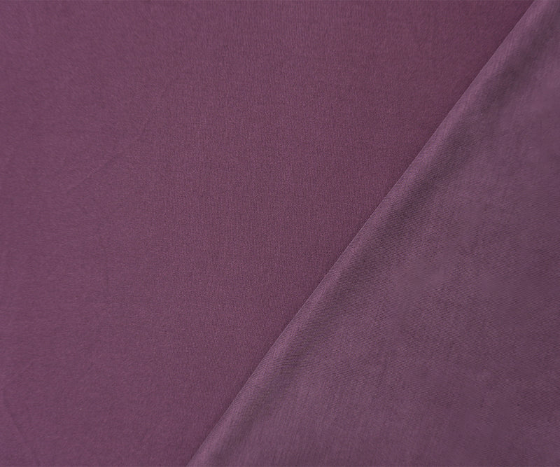 Purple Famous Maker Poly Cotton Spandex Solid Jersey Knit Fabric