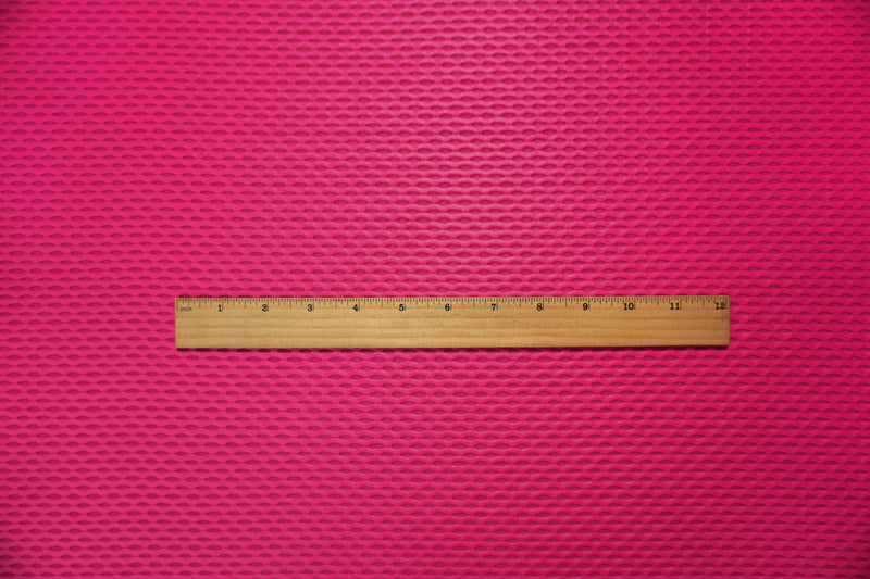 Hot Pink Famous Maker Nylon Spandex Mesh 3D Knit Yoga Fabric