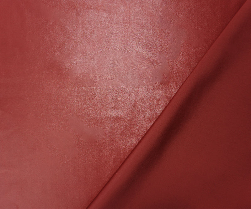 Red Famous Maker Nylon Solid Satin Tricot Knit Yoga Fabric