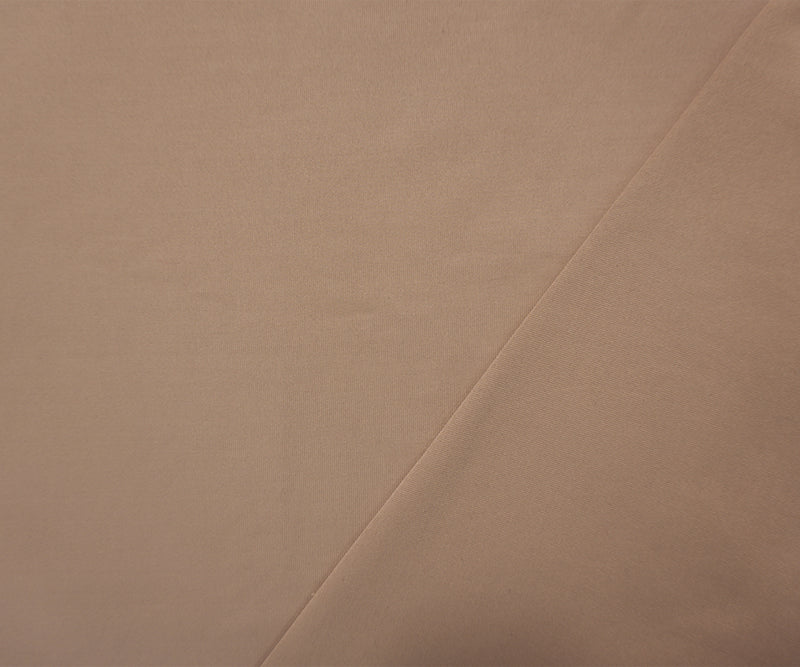 Beige Famous Maker Nylon Spandex Solid Tricot Knit Yoga Fabric
