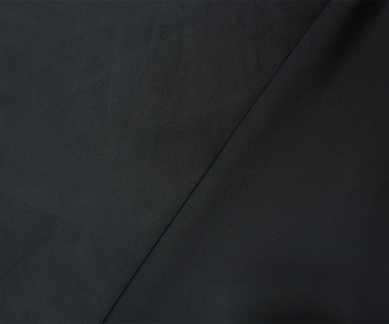 Black Famous Maker Nylon Solid Satin Tricot Knit Yoga Fabric