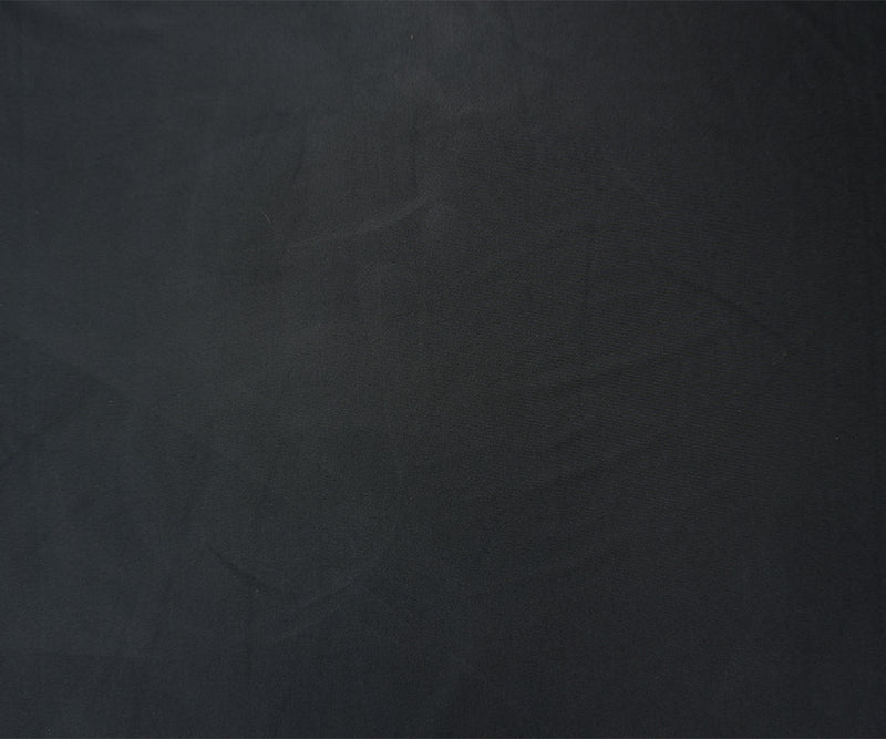 Black Famous Maker Nylon Solid Satin Tricot Knit Yoga Fabric