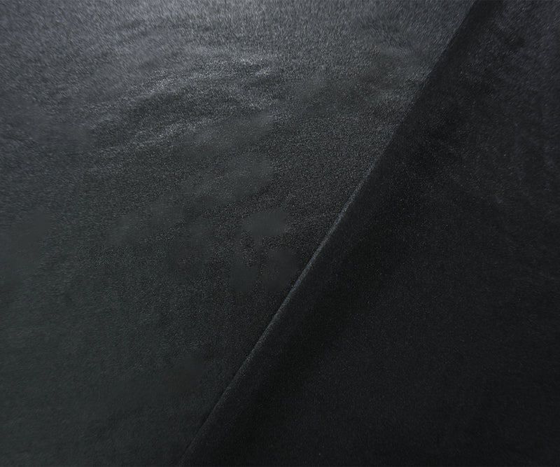 Black Famous Maker Poly Spandex Solid Satin Double Knit Fabric