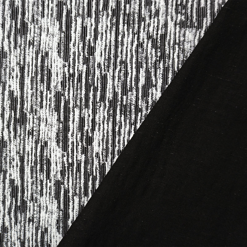 White Famous Maker Nylon Texture Jacquard Double Knit Fabric