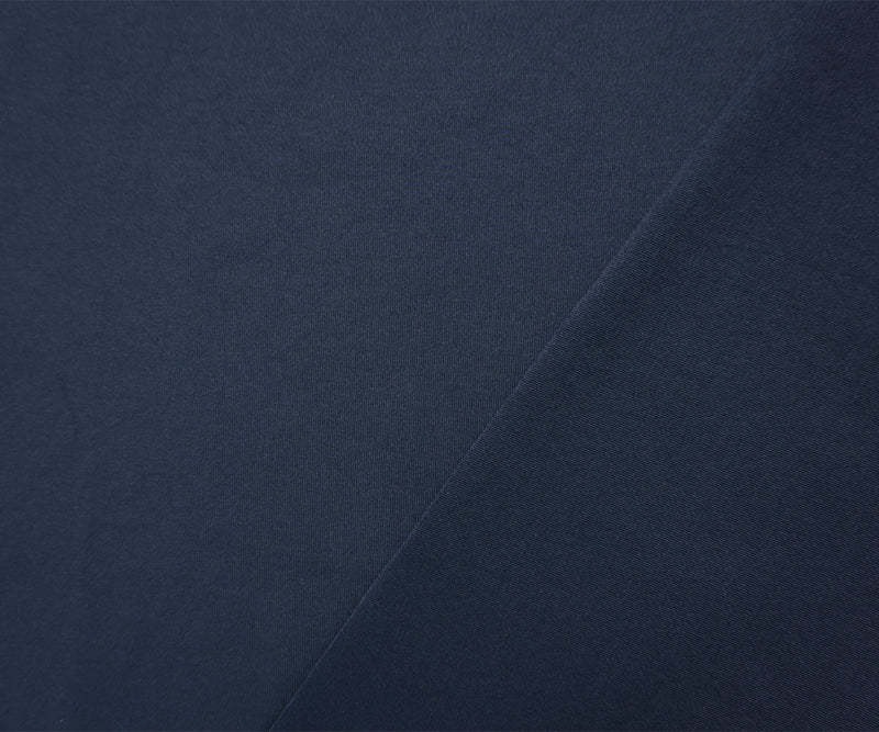 Dark Navy Famous Maker Nylon Solid Tricot Knit Yoga Fabric