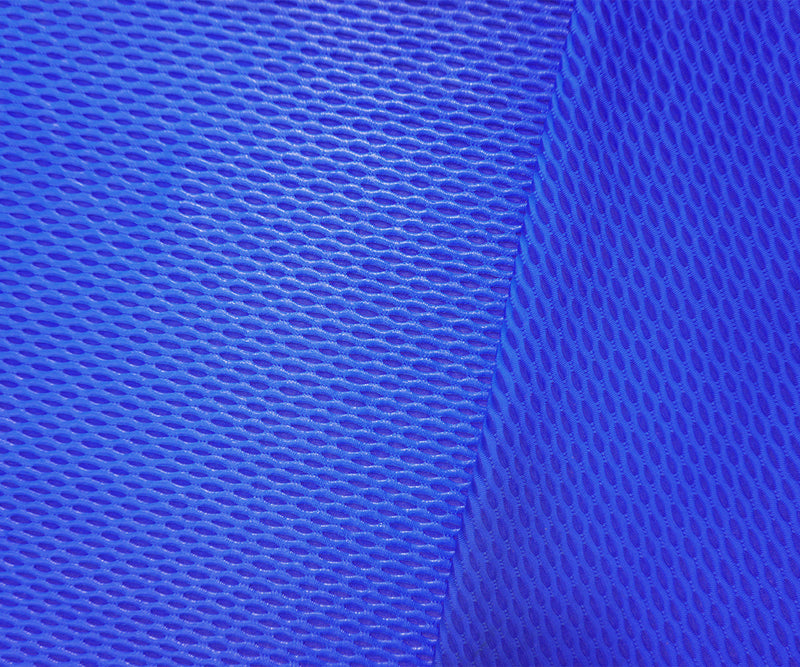 Blue Famous Maker Nylon Spandex Mesh 3D Knit Yoga Fabric