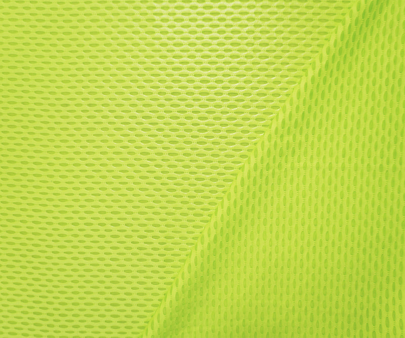 Neon Lime Yellow Famous Maker Nylon Mesh 3D Knit Yoga Fabric