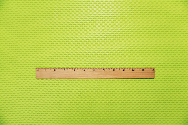 Neon Lime Yellow Famous Maker Nylon Mesh 3D Knit Yoga Fabric