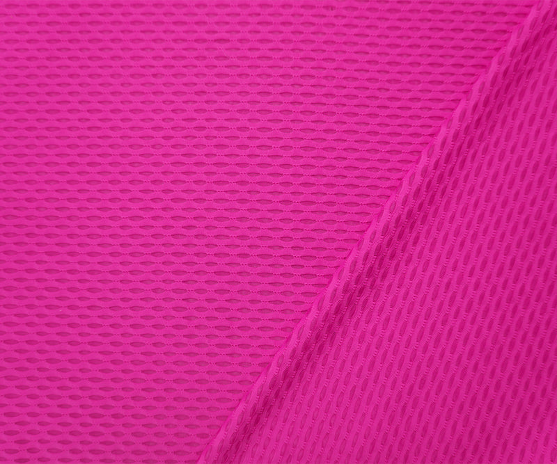Fuchsia Pink Famous Maker Nylon Spandex Mesh 3D Knit Yoga Fabric