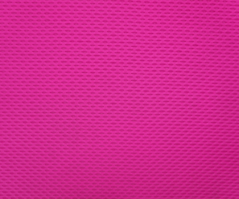 Fuchsia Pink Famous Maker Nylon Spandex Mesh 3D Knit Yoga Fabric