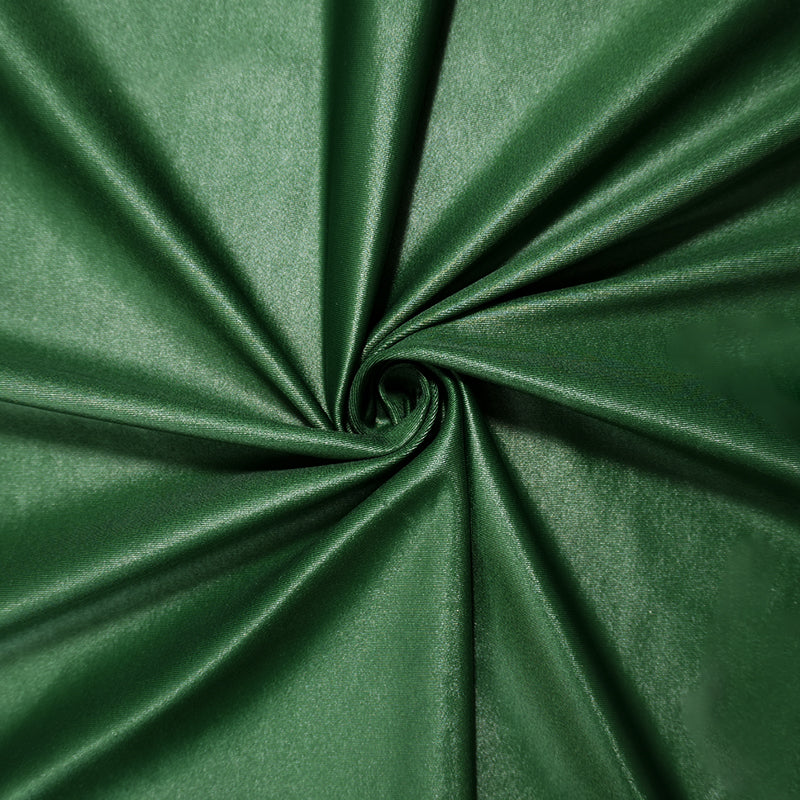 Green Famous Maker Nylon Solid Satin Tricot Knit Yoga Fabric