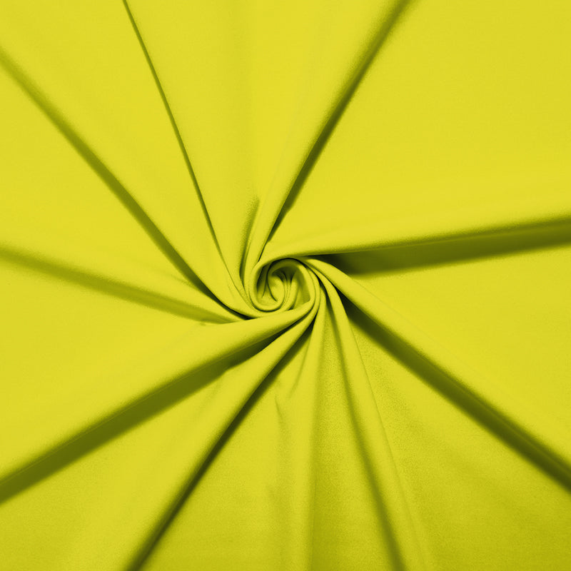 Yellow Famous Maker Nylon Spandex Solid Tricot Knit Yoga Fabric