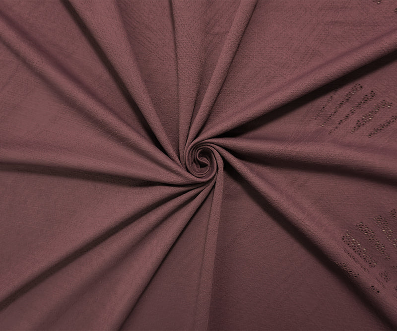 Purple Famous Maker Nylon Abstract Openwork Yoga Knit Fabric