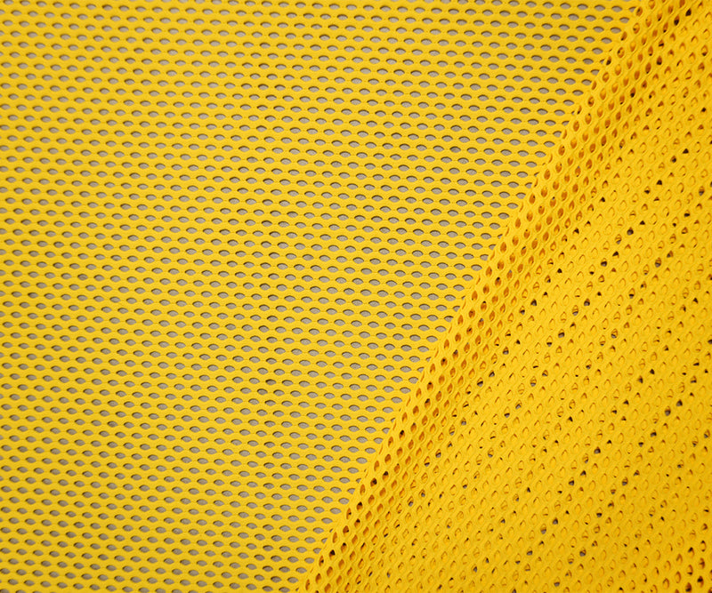 Yellow Famous Maker Nylon Stretch Net Mesh Knit Fabric