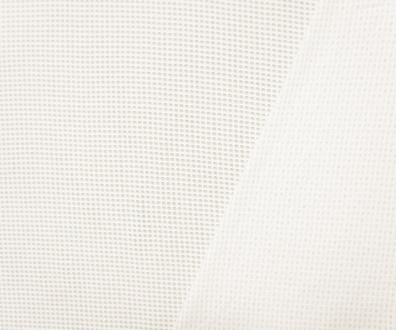 White Famous Maker Nylon Stretch 3D Mesh Knit Yoga Fabric