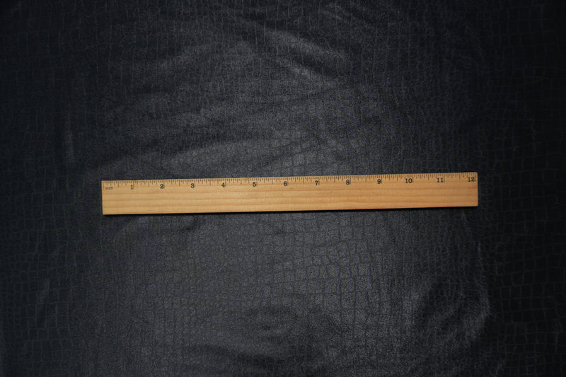 Black Famous Maker Nylon Spandex Reptile Satin Tricot Knit Fabric