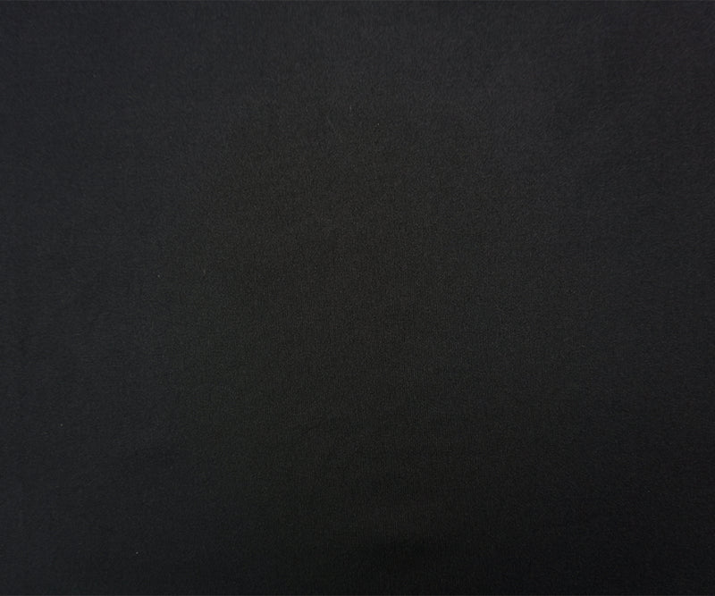 Black Famous Maker Nylon Spandex Solid Tricot Knit Yoga Fabric