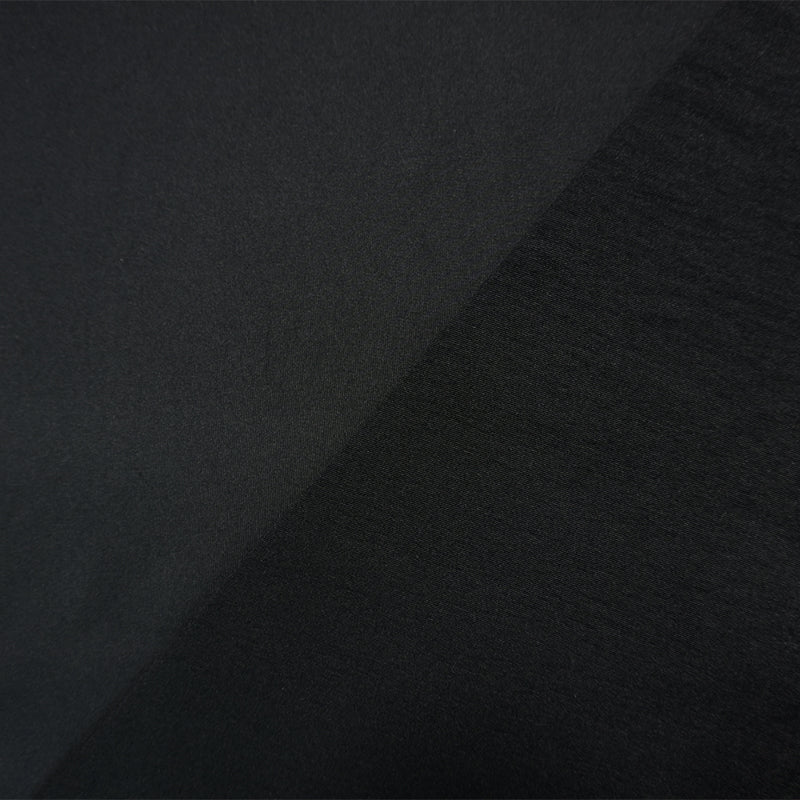 Black Famous Maker Nylon Spandex Solid Tricot Knit Yoga Fabric