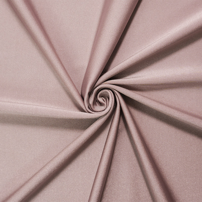 Mauve Gray Famous Maker Nylon Solid Satin Tricot Knit Yoga Fabric